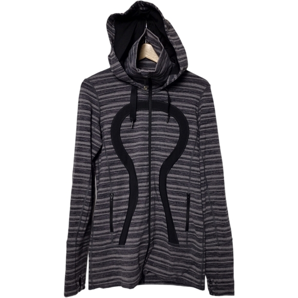 lululemon athletica Jackets & Blazers - Lululemon Stride Jacket in Black Stripes Galore / Black